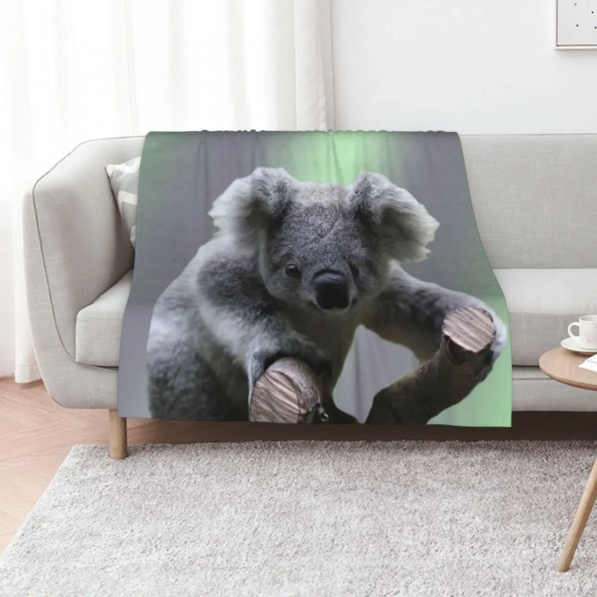 Koala Bear Throw Blanket Soft Plaid Comforter Picnic for babies Furrys Sofa Throw Blankets
