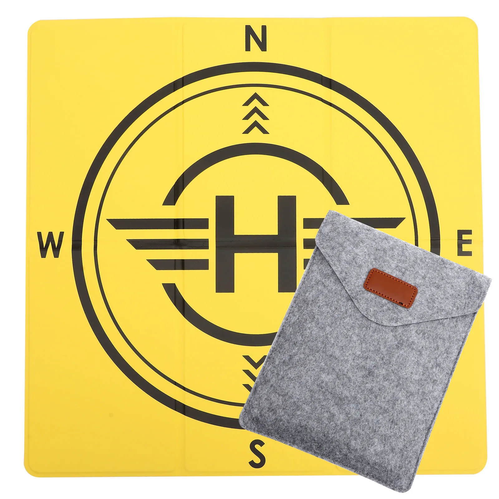 

Outdoor Drone Pad Foldable Double Sided Aircraft Mat Reusable Portable Safe Cushioning For Damp Places