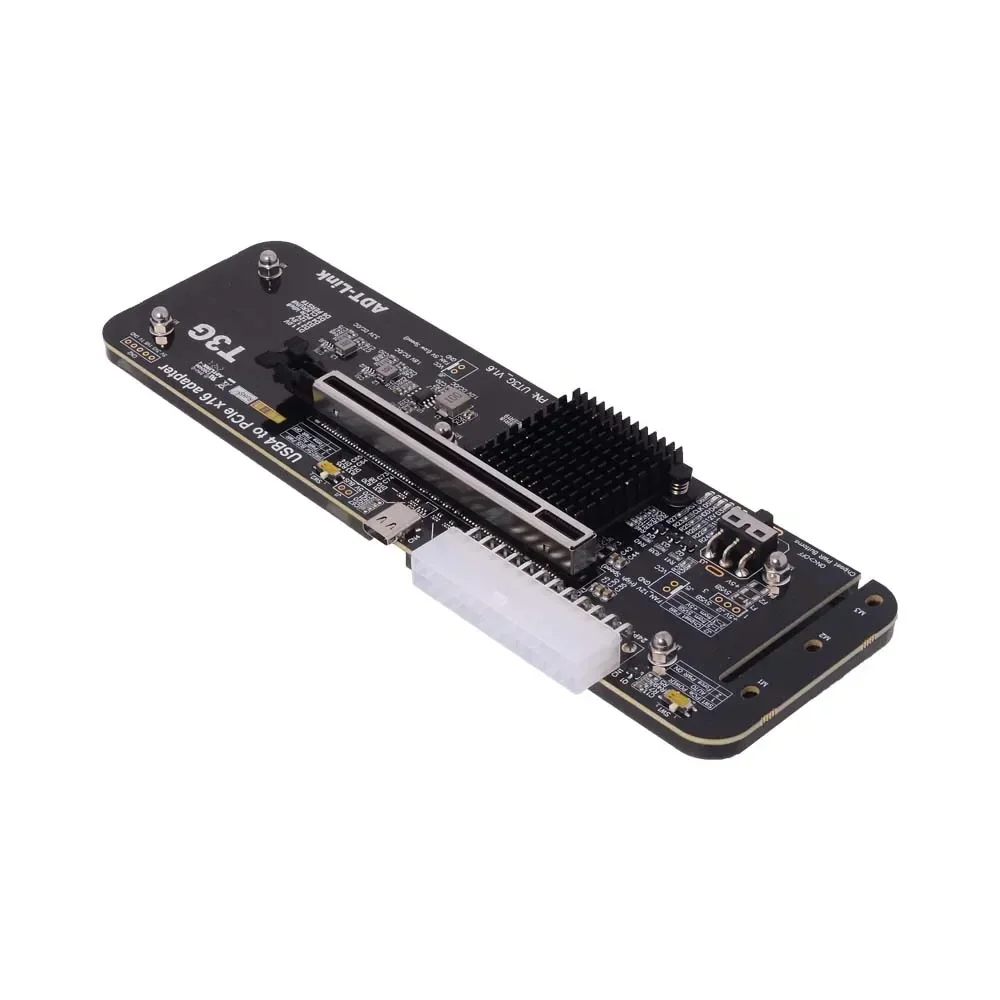 Adaptador UT3G V1.6 USB4 a PCIe 4,0 X16 eGPU, tarjeta gráfica externa para Thunderbolt 4/3, Compatible con portátiles NUC ITX STX