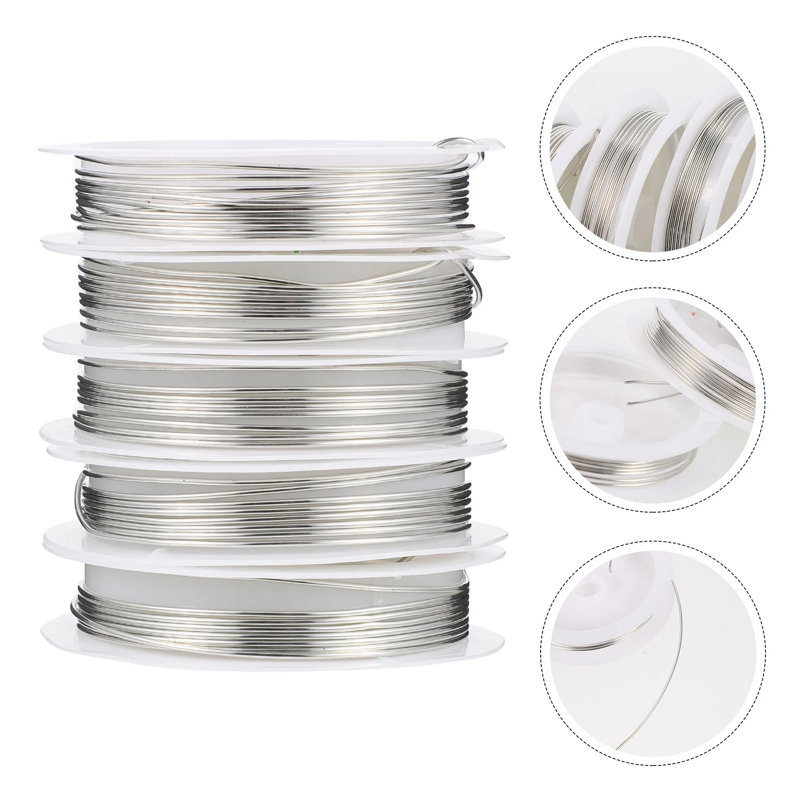 

5 Rolls Copper Beading Wire 0.5Mm Jewelry Making Diy Craft Copper Wire For Home Decoration Engraving Projects Handmade Jewelry