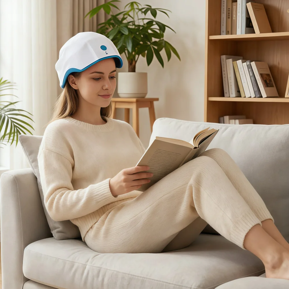 

HLKGO Hair Growth Helmet Red Light Laser Helmet Hair Loss Treatments for Men and Women Anti Hair Loss Hair Regrowth Cap