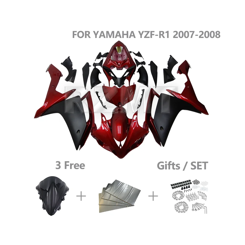 

Обтекатель мотоцикла из АБС-пластика, детали корпуса для YAMAHA YZF R1 2007-2008 YZF-R1, комплект обтекателя по индивидуальному заказу, аксессуары Y1007-111a