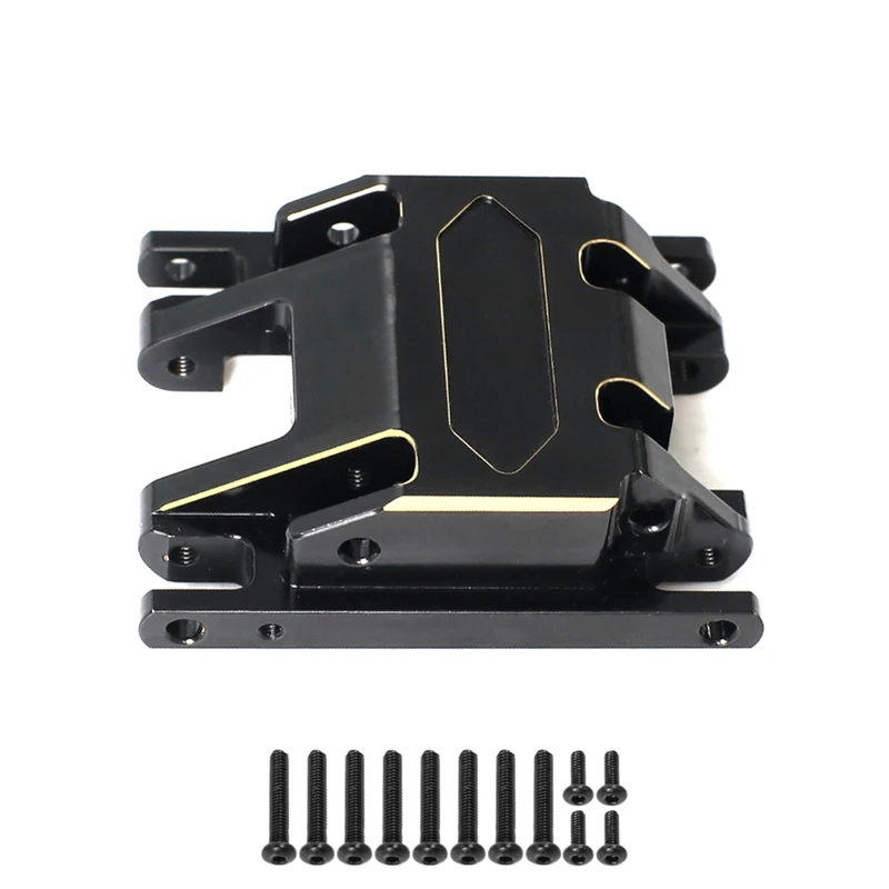 Messing Center Skidplate Versnellingsbak Mount voor Traxxas TRX4M TRX-4M 1/18 RC Crawler Auto Upgrade Onderdelen Accessoires