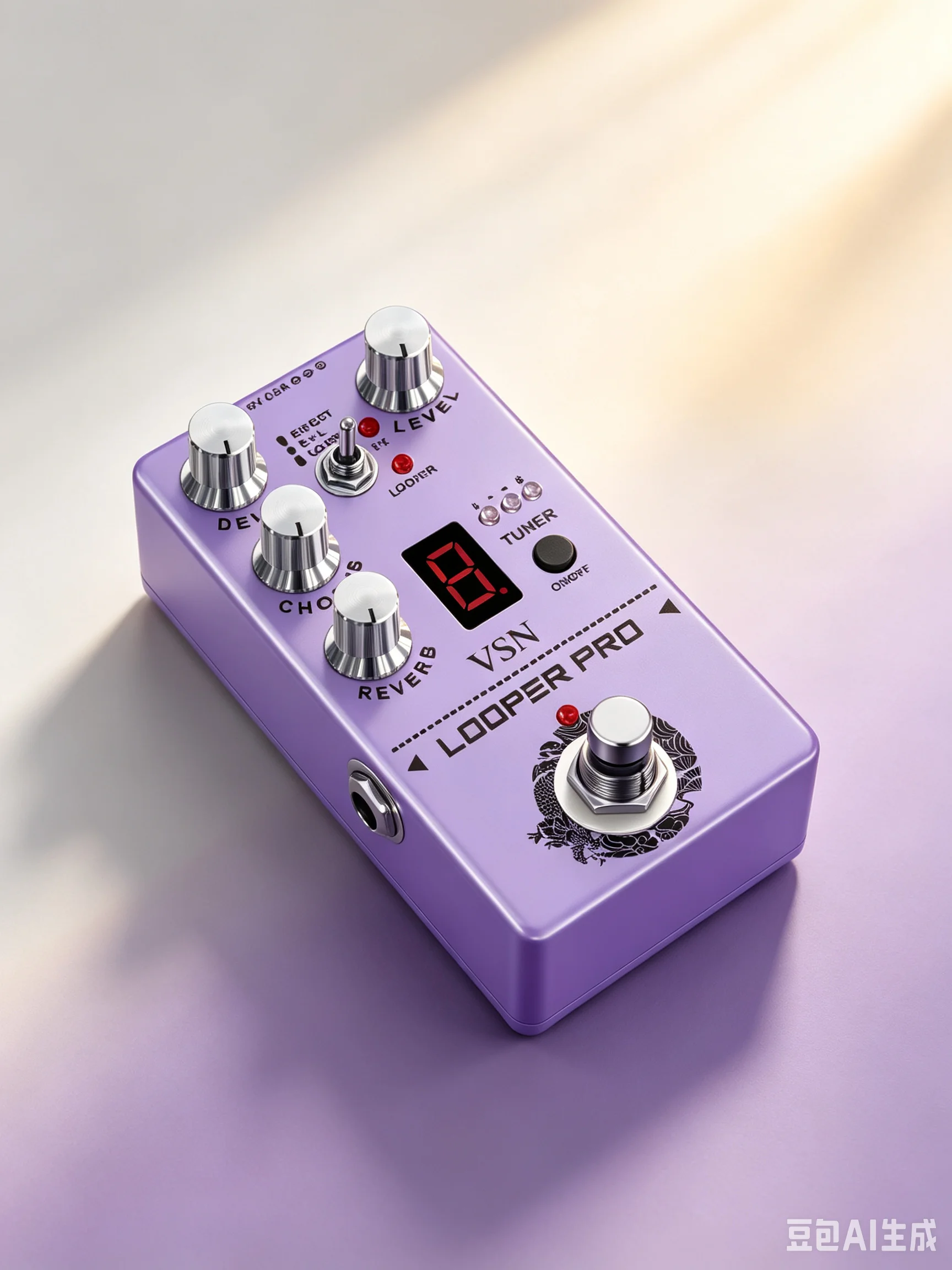 VSN RE-05 Looper Pro Multi-Effect Guitar Pedal Bass Pedal with Reverb Chorus Delay Tuner Looper Effects Combination