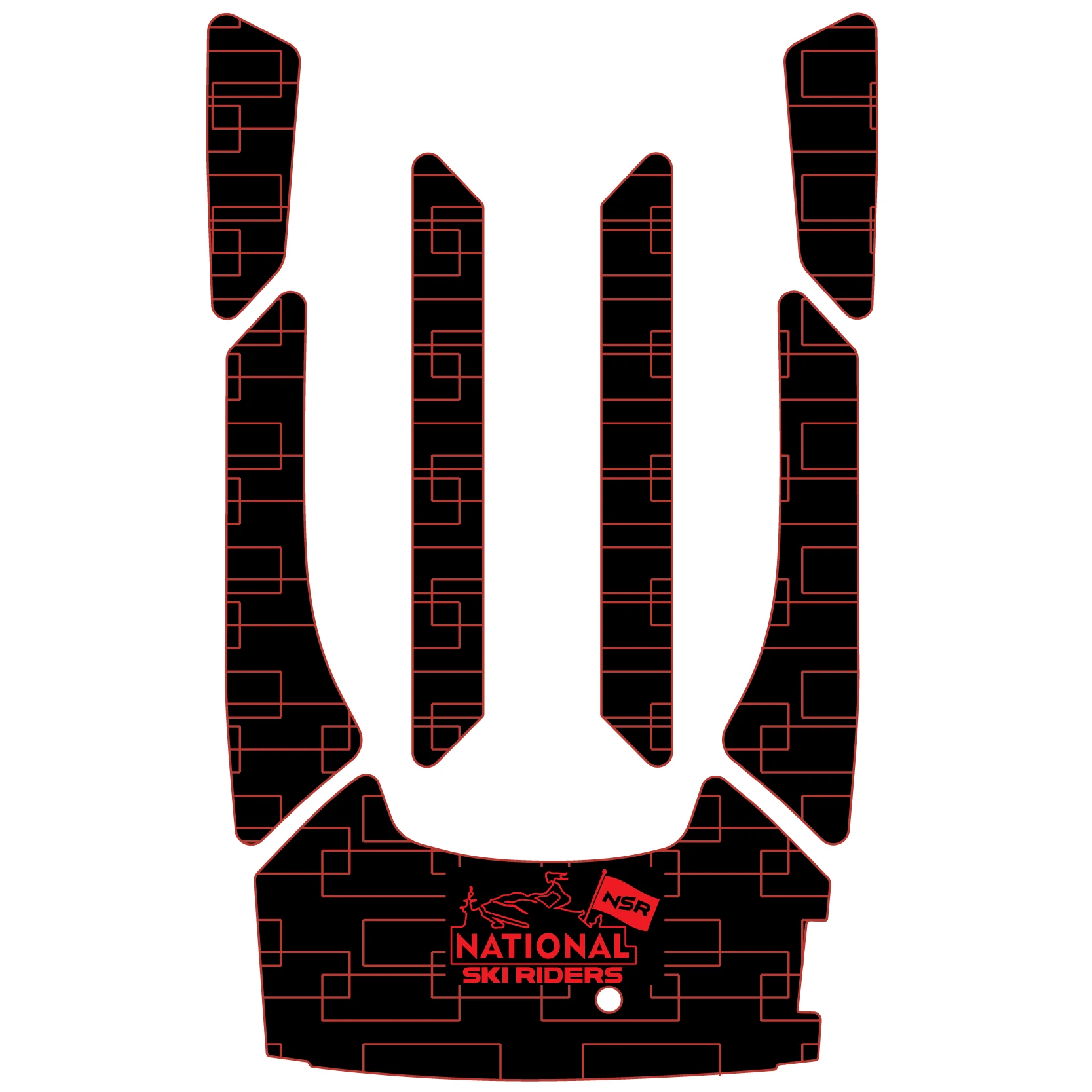 حصيرة EVA غير قابلة للانزلاق قابلة للتخصيص لـ Yamaha FX HO1800 2014 | وسادة جر جت سكي ذاتية اللصق مقاومة للماء ومقاومة للاهتراء #3