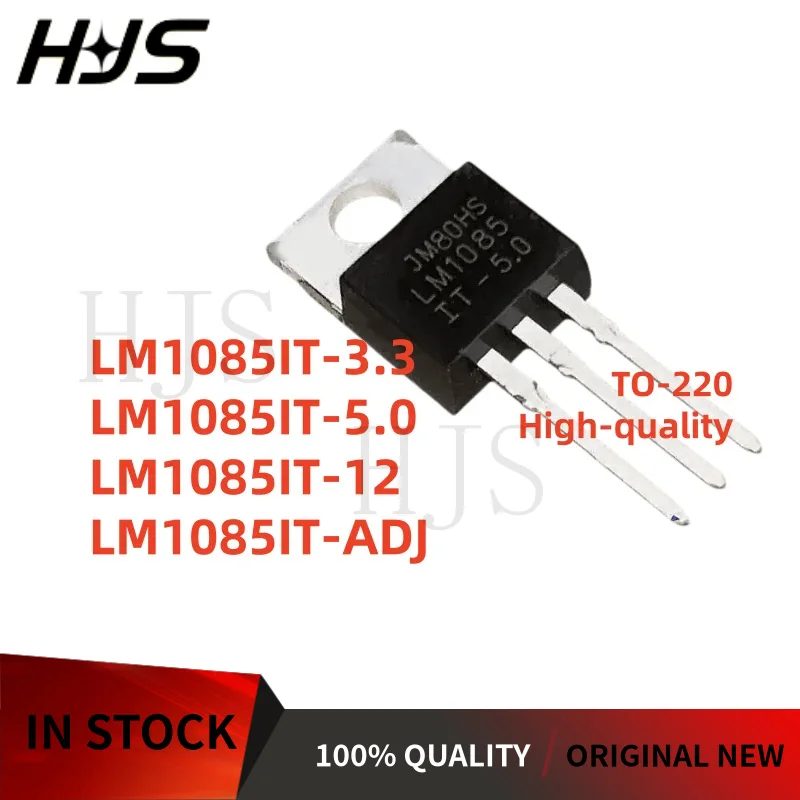 10Pcs/lot New LM1085IT-12 LM1085IT-5.0 LM1085IT-ADJ LM1085IT-3.3 TO-220 Linear voltage regulator High-quality
