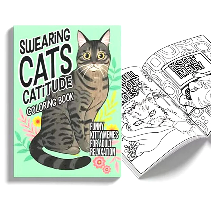 Funny Coloring Book Creative Cats Coloring Book Handmade Coloring Drawing Coloring Books Vivid Cats Design Coloring Book