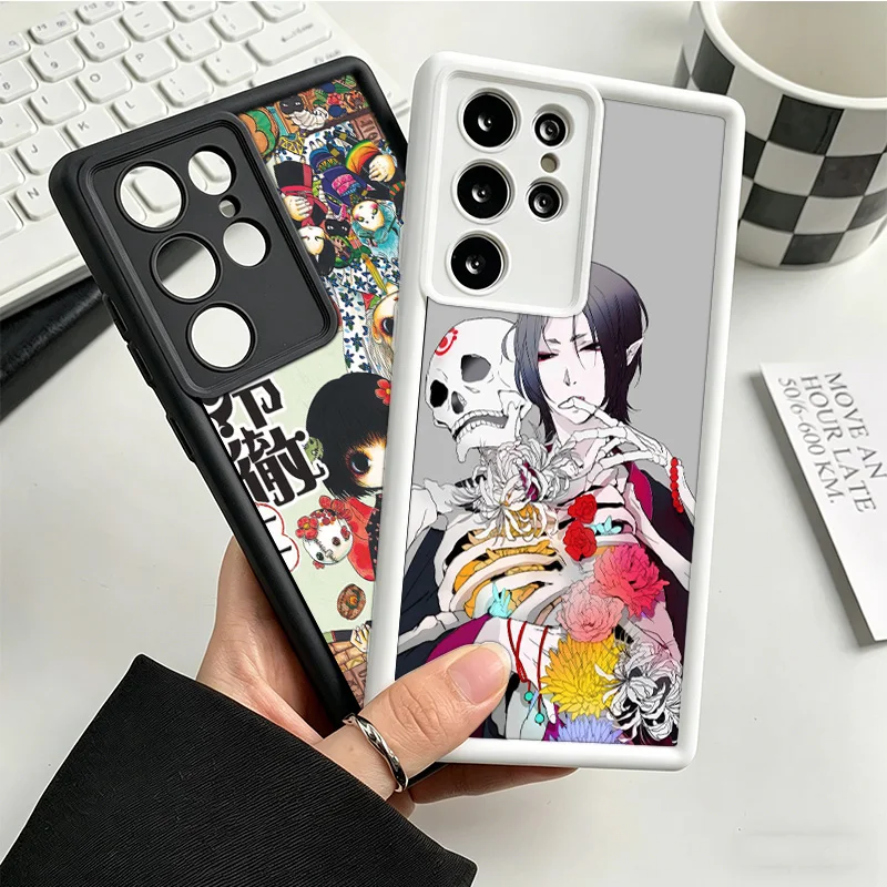 Чехол Hoozuki no Reitetsu для Samsung S25 S26 FE S23 S22 Ultra Galaxy S21 S20 Plus S24 FE, защитный чехол-накладка