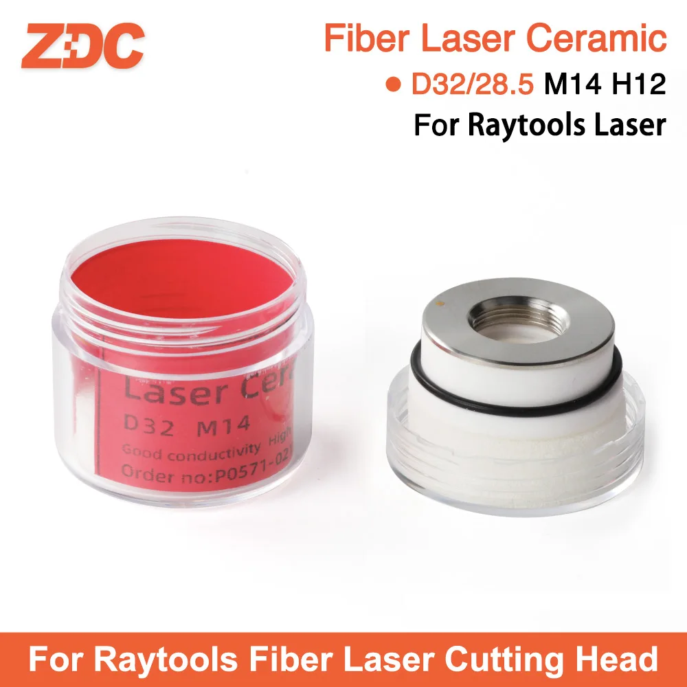 

ZDC D32mm M14 Raytools Laser Ceramic ring Empower Fiber laser ceramic For Bodor/Han's Glorystar AK270 BT230 BT240 Laser Head