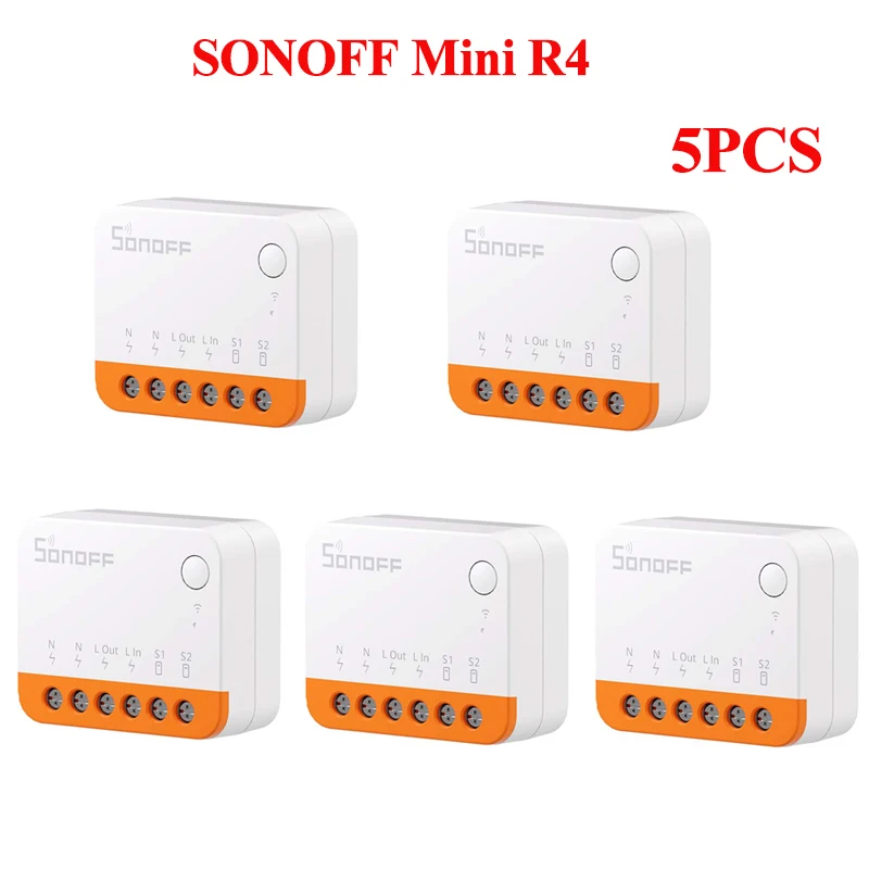 SONOFF Mini R4 Extreme WiFi Smart Switch MINIR4 Smart Home Externe Schakelaarbesturing Afneembare Relaismodus DIY Timer Schakelaar EWelink