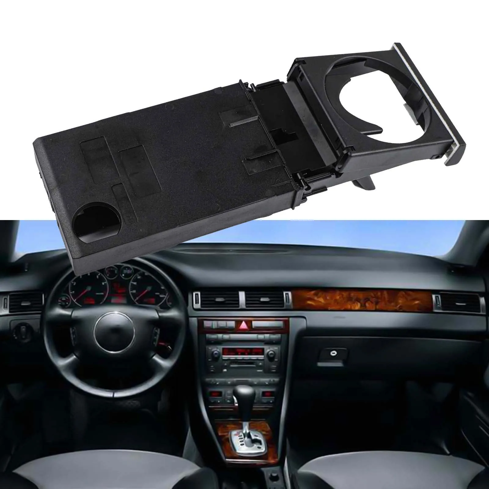 

Replacement Front Dash Cup Holder 4B0862534D Fits For C5 For A6 For A4 B6 1998-2005 Plastic Dashboard Component