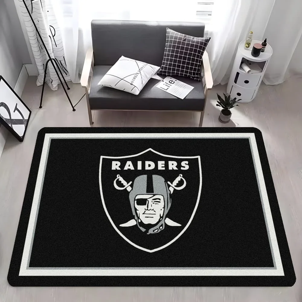 R-Raiders Rugby Decor Carpet for Living Room Bedroom Leisure Area Anti-slip Floor Mats Bedside Soft Rugs Doormat Welcome Rug