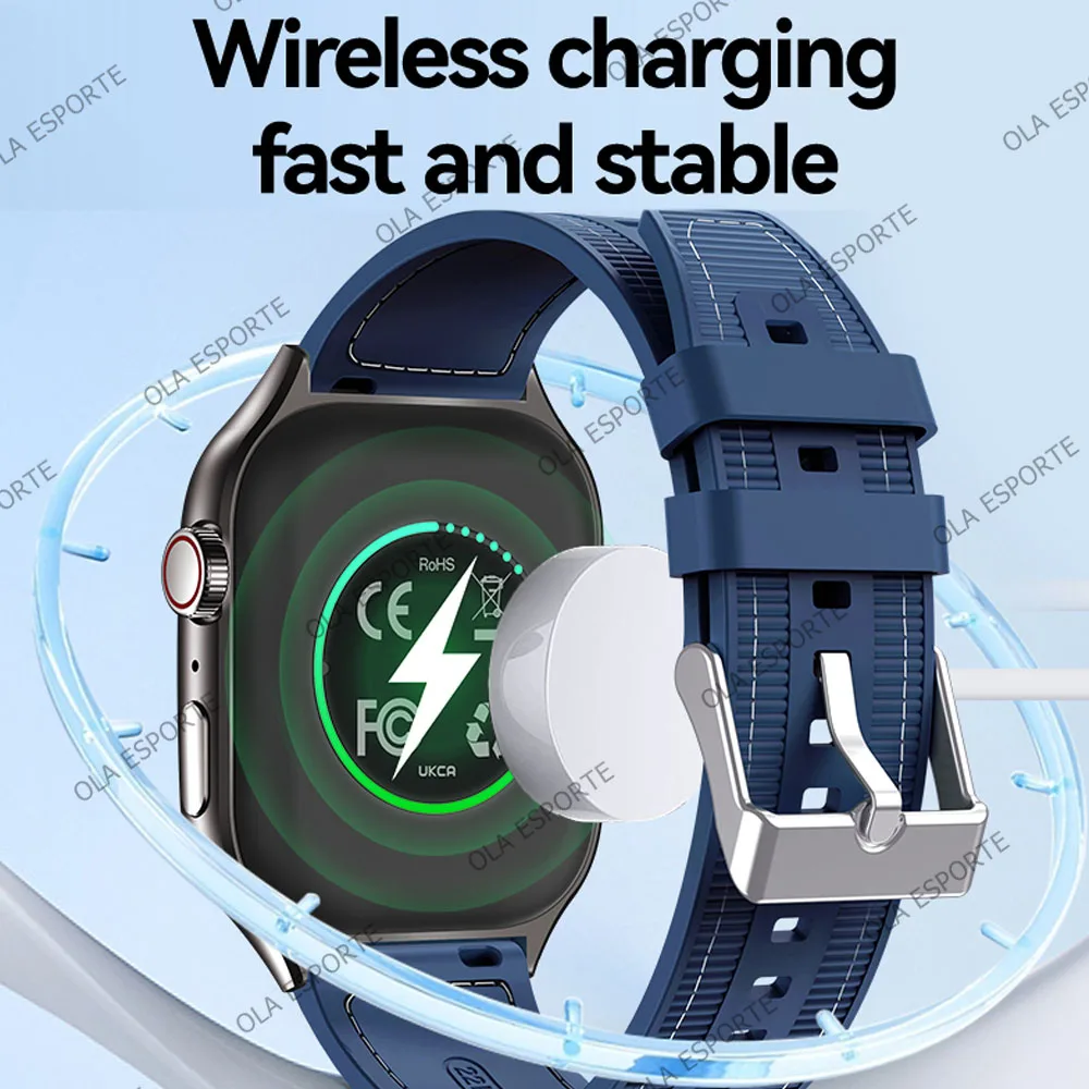 Il più nuovo Smart Watch da uomo 2.01 "AMOLED HD Bluetooth Display delle chiamate Mostra sempre il tempo Monitoraggio della salute Sport impermeabile Smartwatch da donna