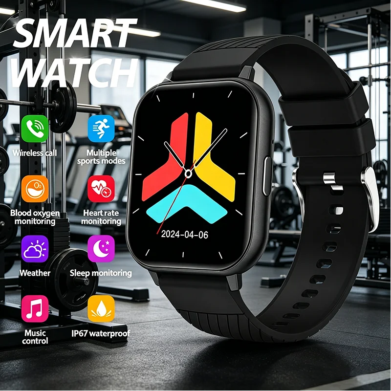 

Умные часы Choice LIGE с множеством спортивных режимов, беспроводными звонками, защитой от воды IP67, управлением музыкой и ежедневным мониторингом для мужчин