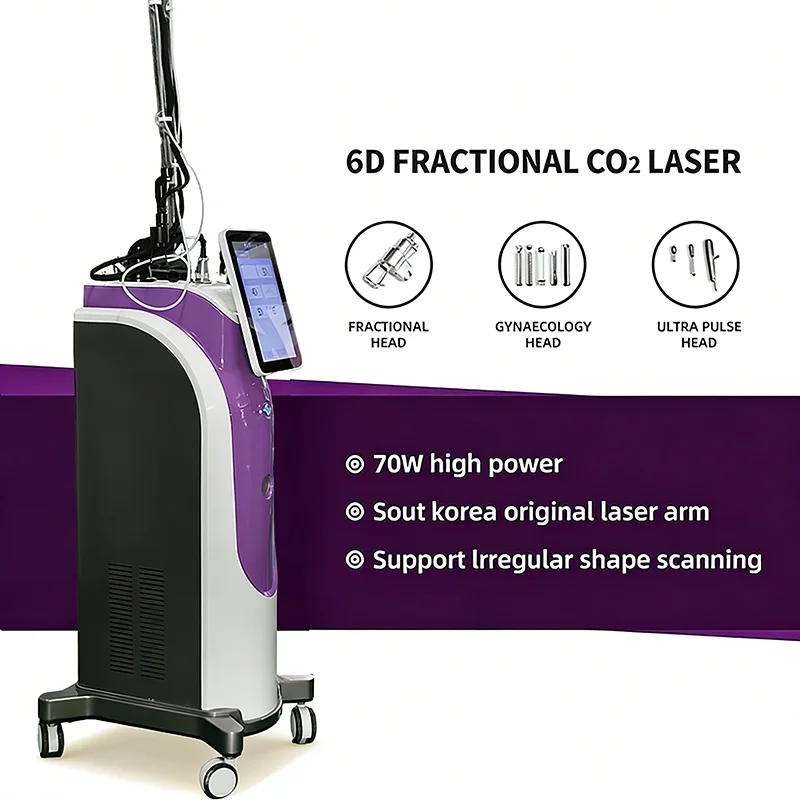 Custom Lase Graphics 6D CO2 Fractional Lase machine CO₂ Lase Skin Resurfacing Acne Scar Removal -Ablative Fractional CO₂ Lase