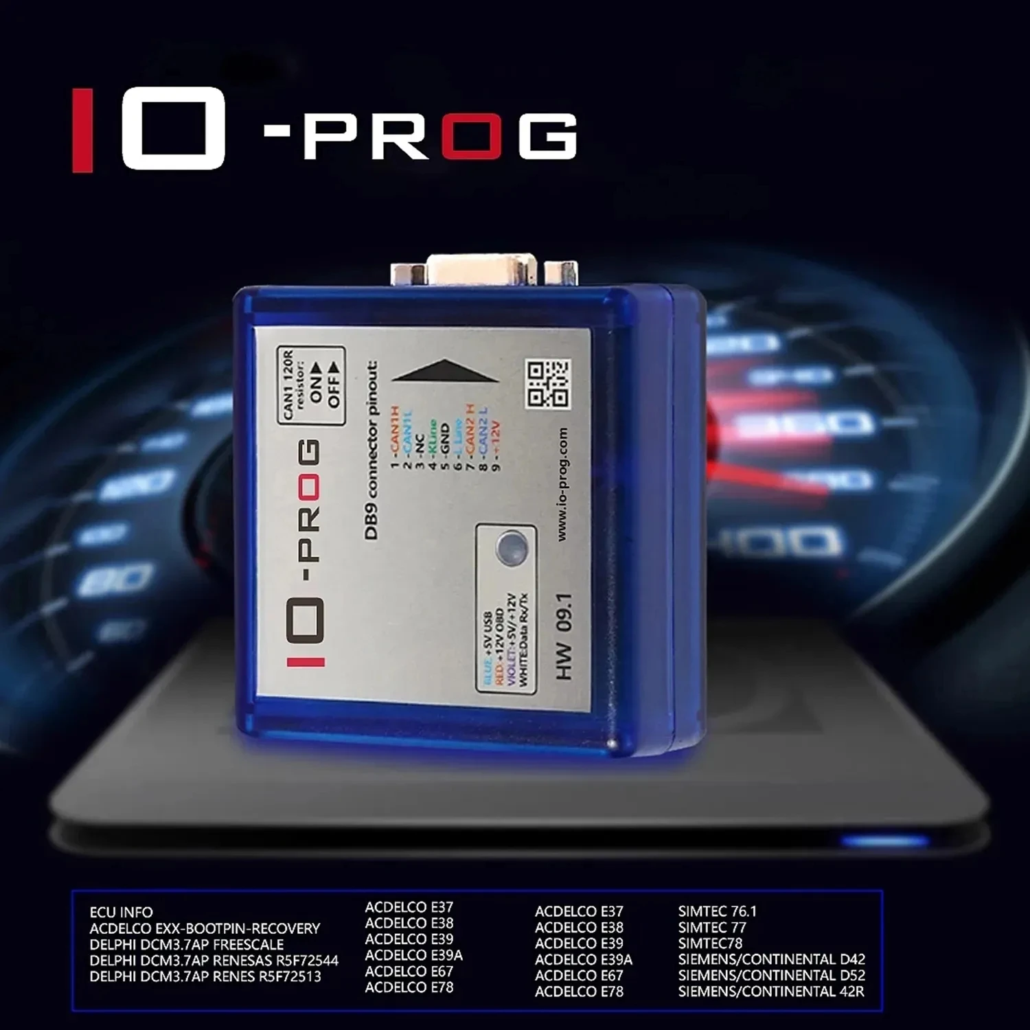 IO-PROG IO PROG New license PSA BSI with IOProg for Opel/ GM ECU BCM TCM EPS Combination of K-line and CAN support BD9 and OBD