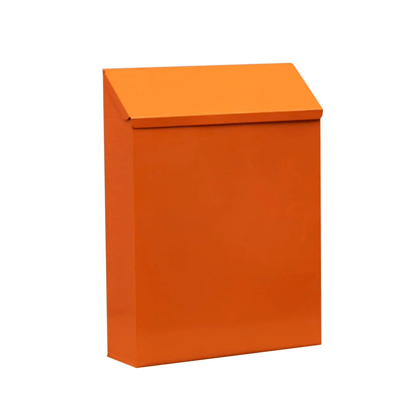 Modern Wall Mount Mailbox Large Capacity Iron Drop Box Secure Letter Holder for Outdoor Residential Gate Office