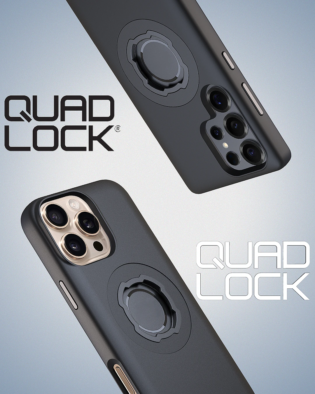 

QUAD LOCK Anti-shake Motorcycle Bike Phone Bracket Vibration Damper Self Lock Bicycle Shock Absorber Match with a phone case