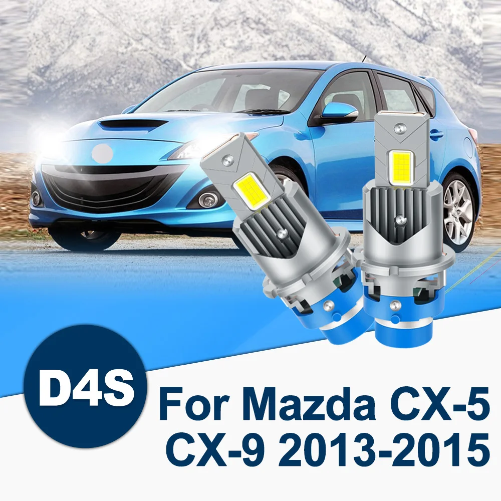 

For Mazda CX-5 CX-9 2013-2015 D4S D4R LED Headlights Hi Lo Beam Conversion Light Extremely White 6000K 1:1 size Replacement Bulb