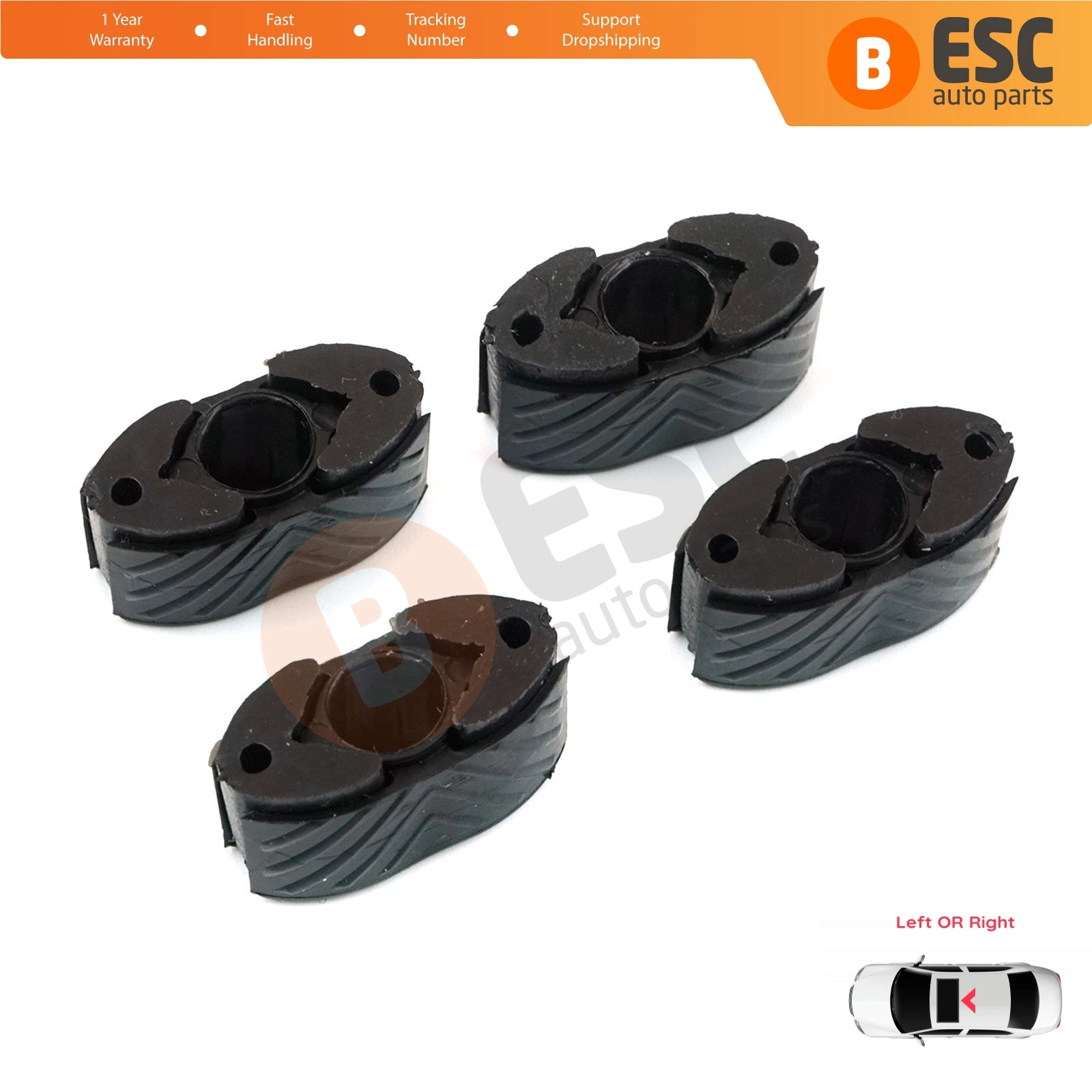 

ESR11-1 4 Pieces Sunroof Sliding Shifter Holder Clips 7701209744 for Renault Megane MK2 Scenic MK2 Made in Turkey