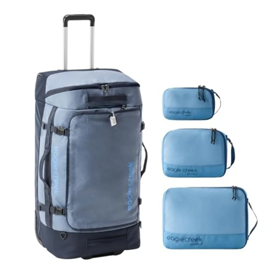 

Cargo Hauler XT 32 Wheeled Duffel Pack-It Reveal Packing Cube Set Bundle: travel application, water-resistant fabric, charcoal/