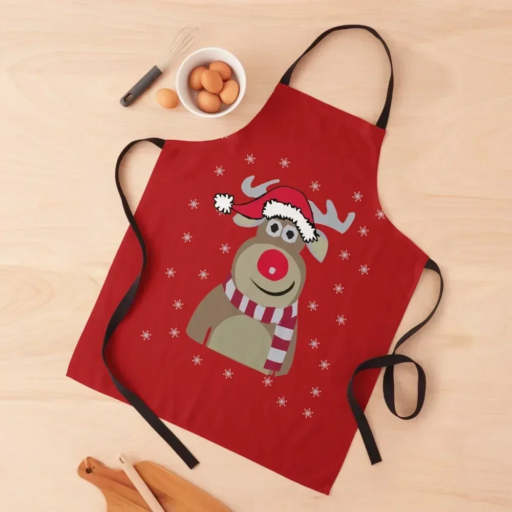 Rudolf Christmas Apron Home and kitchen products Kitchen Accessories 2022 Waterproof Things For Home And Kitchen Apron