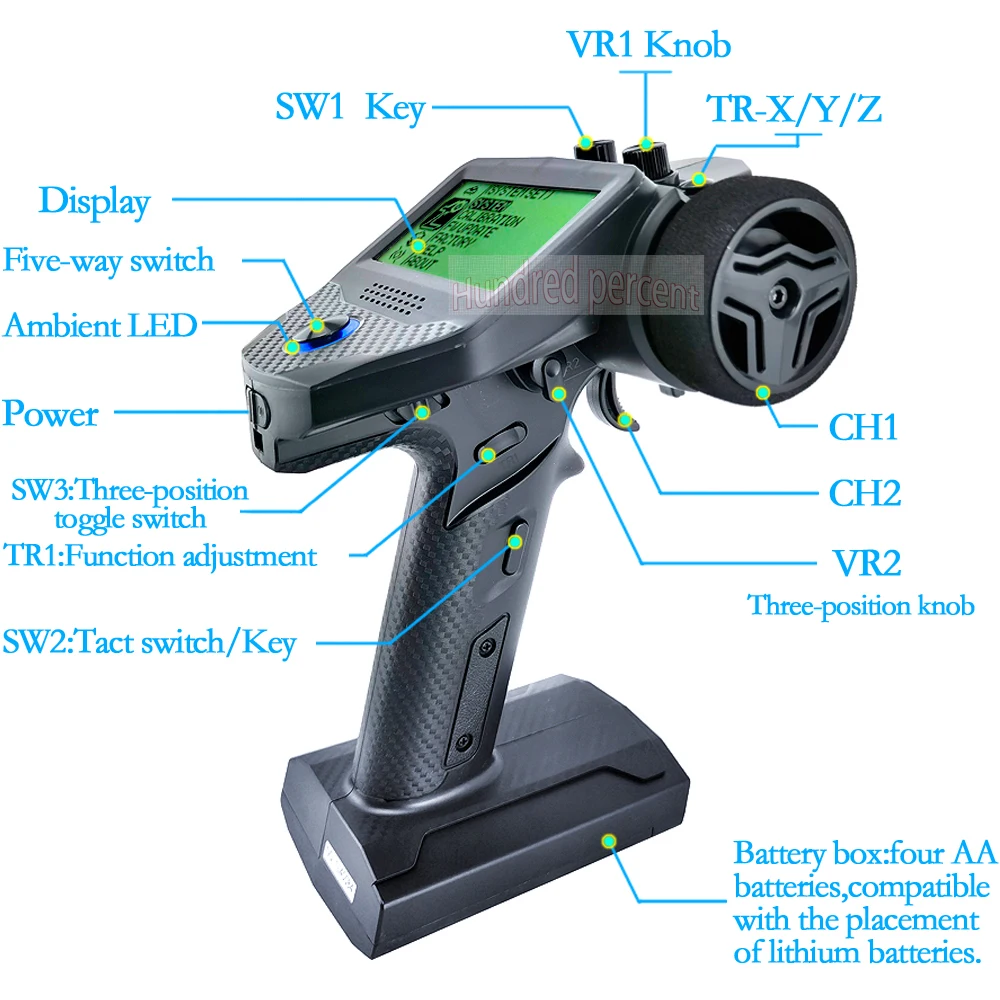 FLYSKY FS-G7P R7P 2.4G 7CH ANT Protocol Radio Transmitter PWM PPM I-BUS SBUS Output with FS-R7V R7D RC Receiver for RC Car Boat