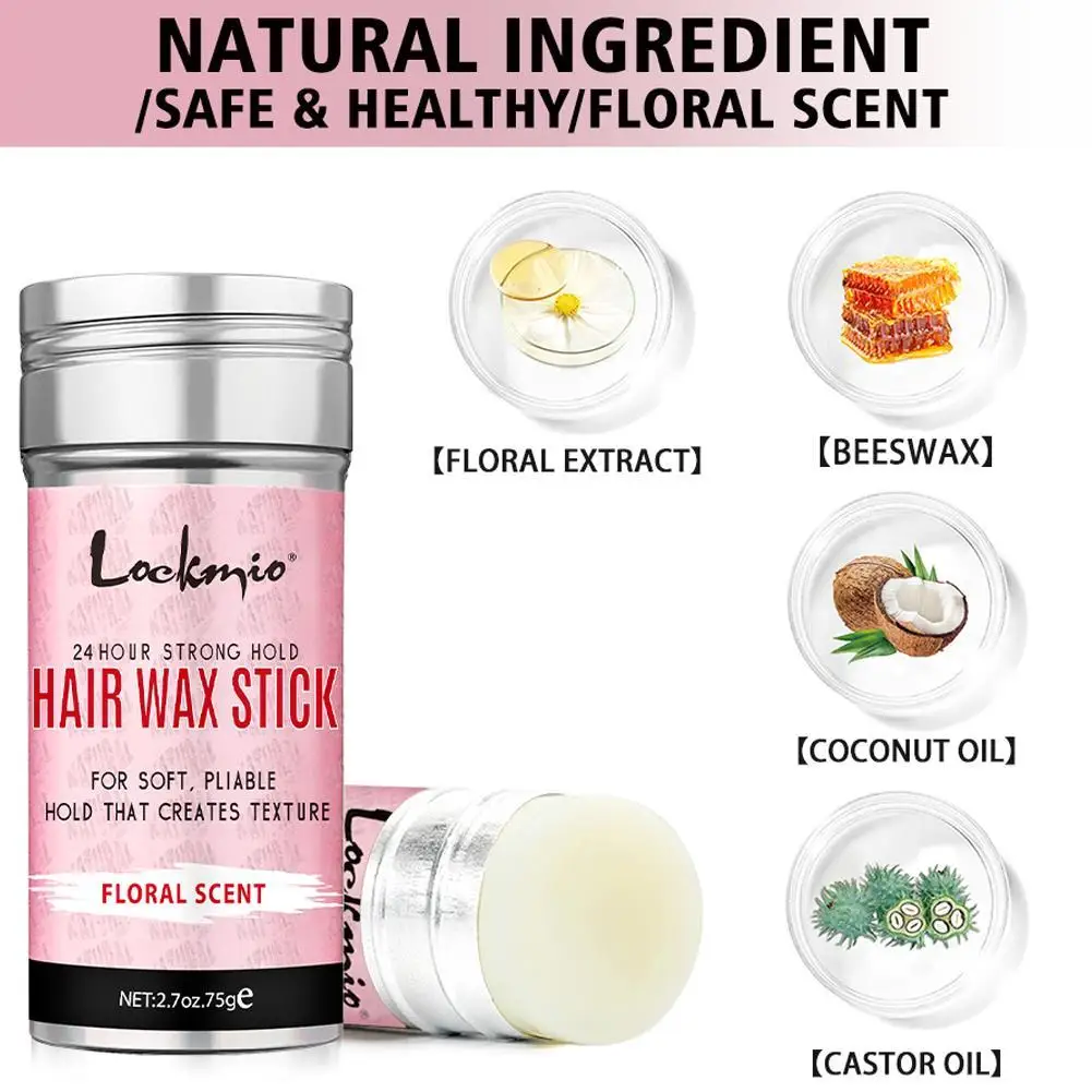 

1pcs Solid Styling Hair Wax Stick Crushed Hair Finishing Balm Long Styling Hair Finishing Stick Styling Balm Makeup set