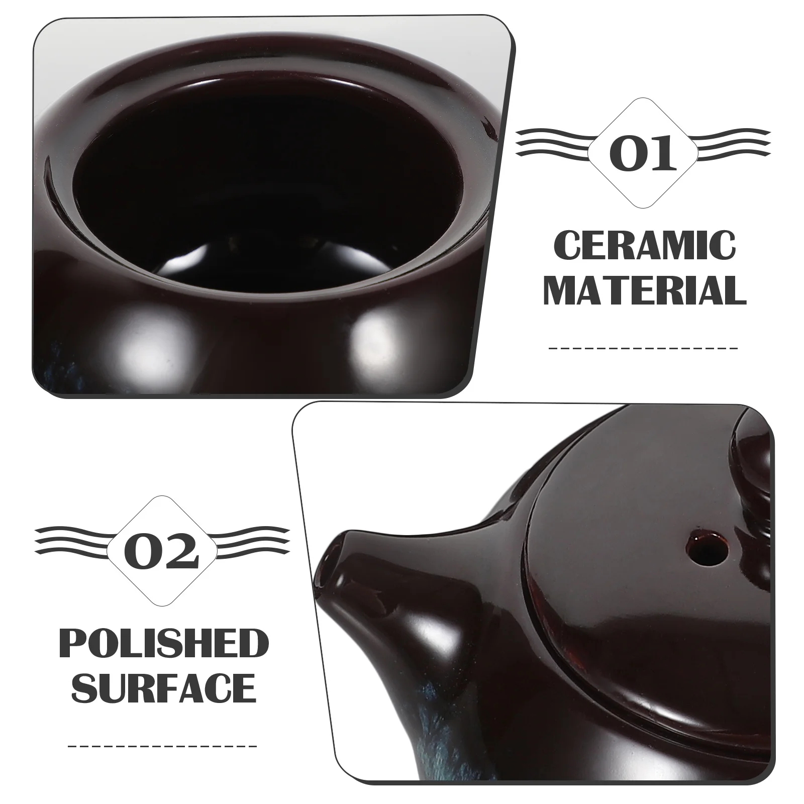 

Ceramic Tea Set Accessory 1Set Portable Tea Pot Cup Set Gift Ceramic Teacups Small Teapot Home Teaware