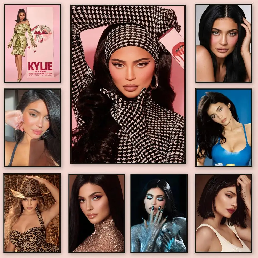 Glamorous Trendy Celebrity K-Kylie Jenner Poster Series HD Wall Living Room Home Decor Gift