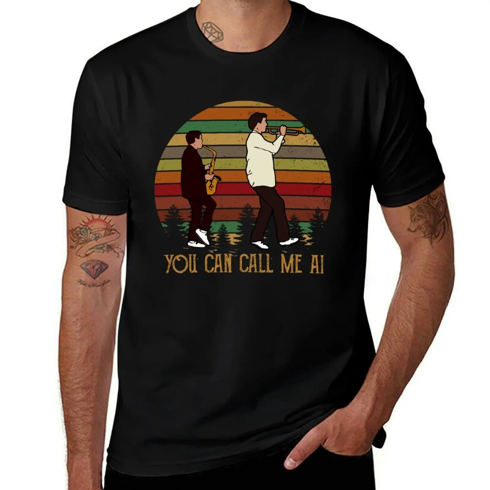 

You Can Call Me Al Paul Simon Vintage Version T-Shirt Fashion Pattern Printed Tee Shirt