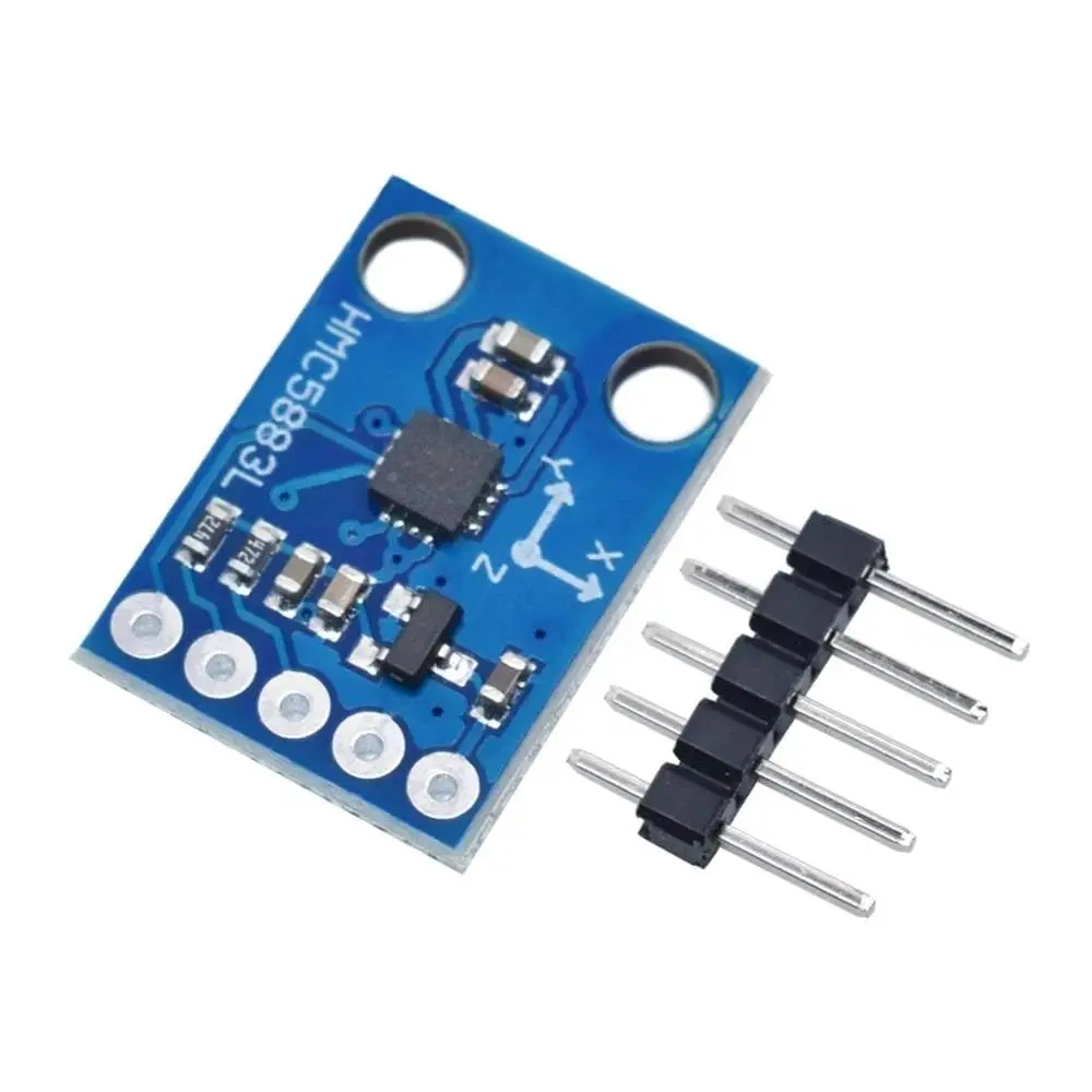 GY-273 3V-5V HMC5883L Modul Sensor Magnetometer Kompas Tiga Sumbu Modul Medan Magnet Tiga Sumbu UNTUK Arduino