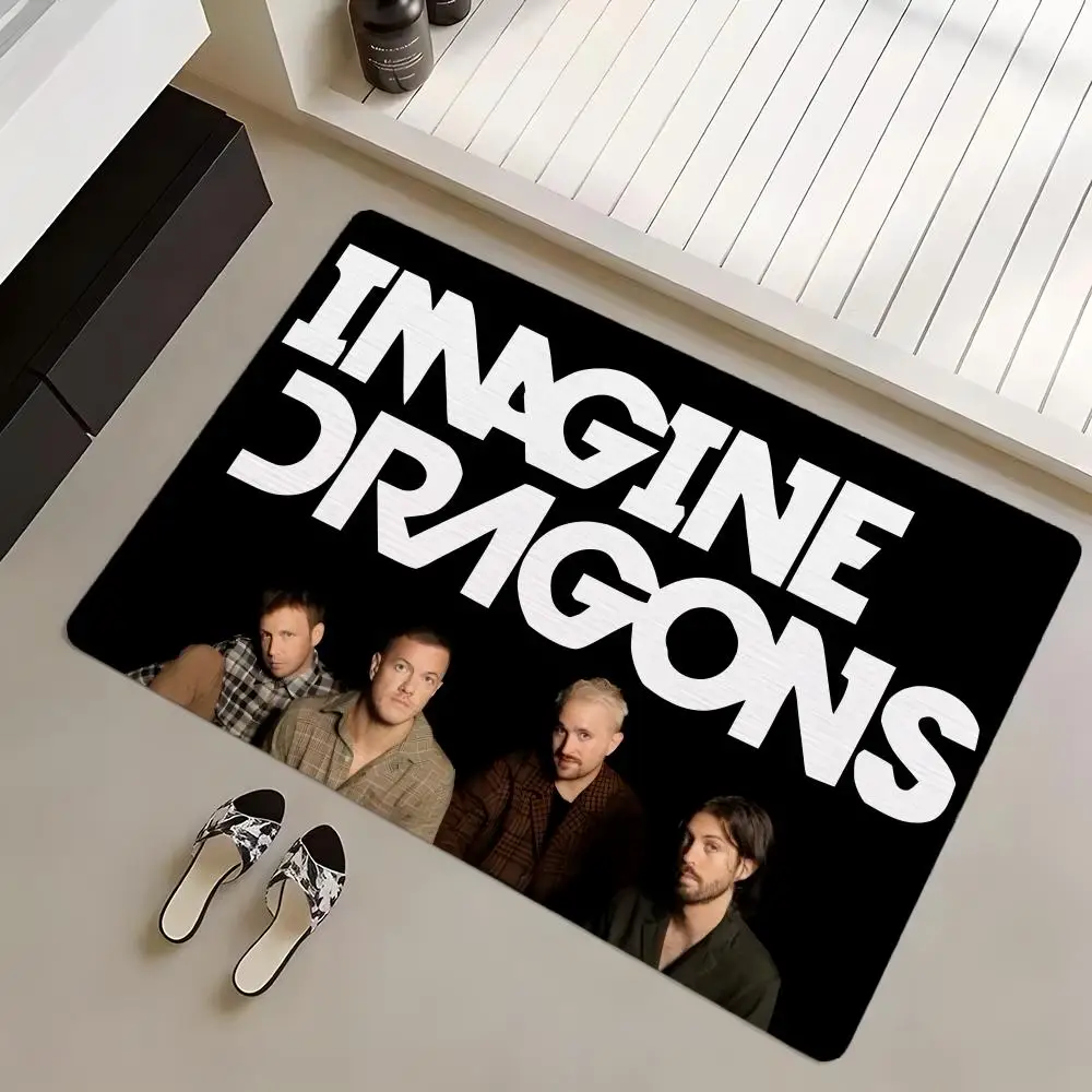 Floor Mat Diatomite Bath Mat, Quick Dry, Absorbent, Multi-Scene Mat Band I-IMAGINE D-DRAGONS