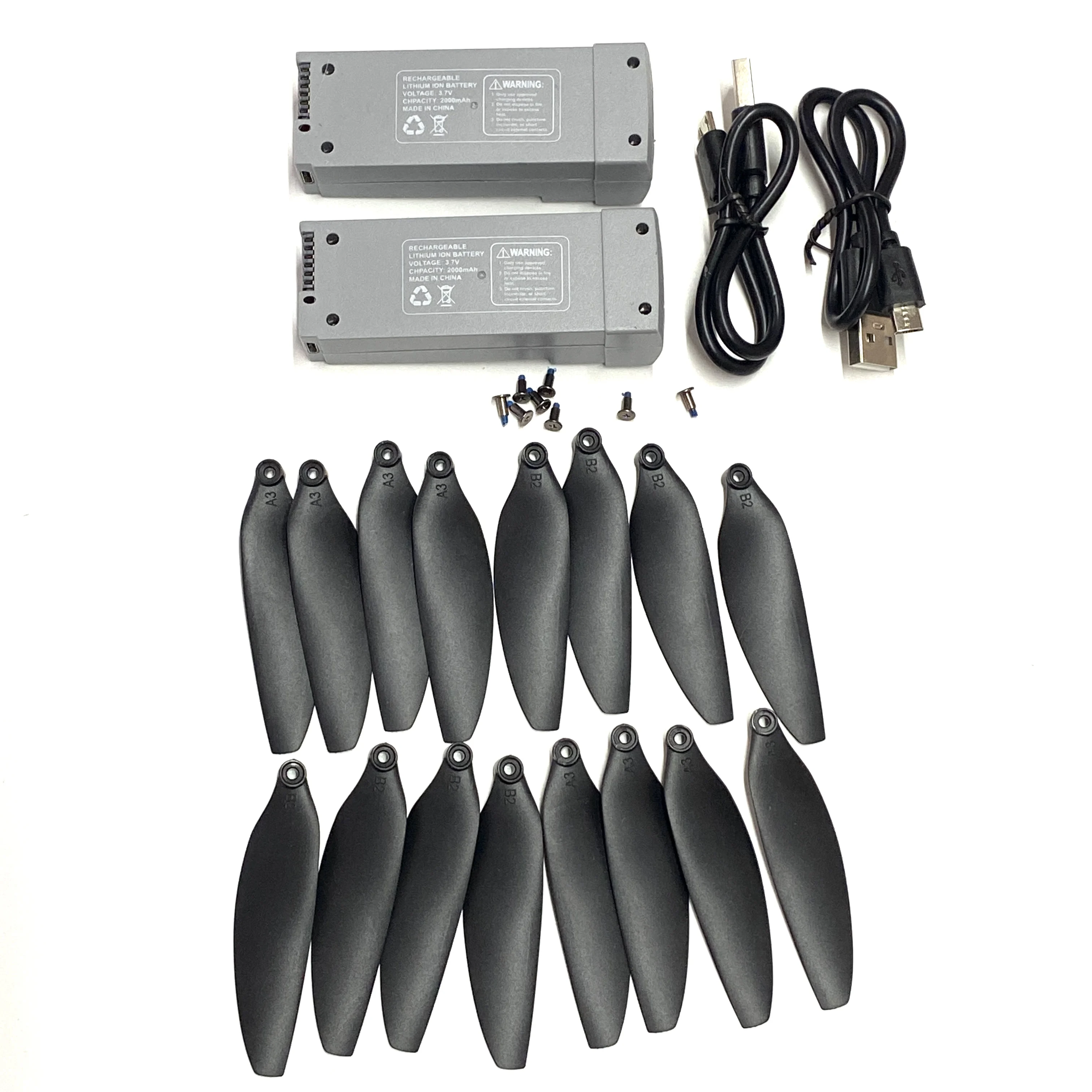 Z908MAX Li-po Rechargeable Battery 2000mAh Z908 MAX CINE Rc Drone Batteries Propeller Blades Kit Parts