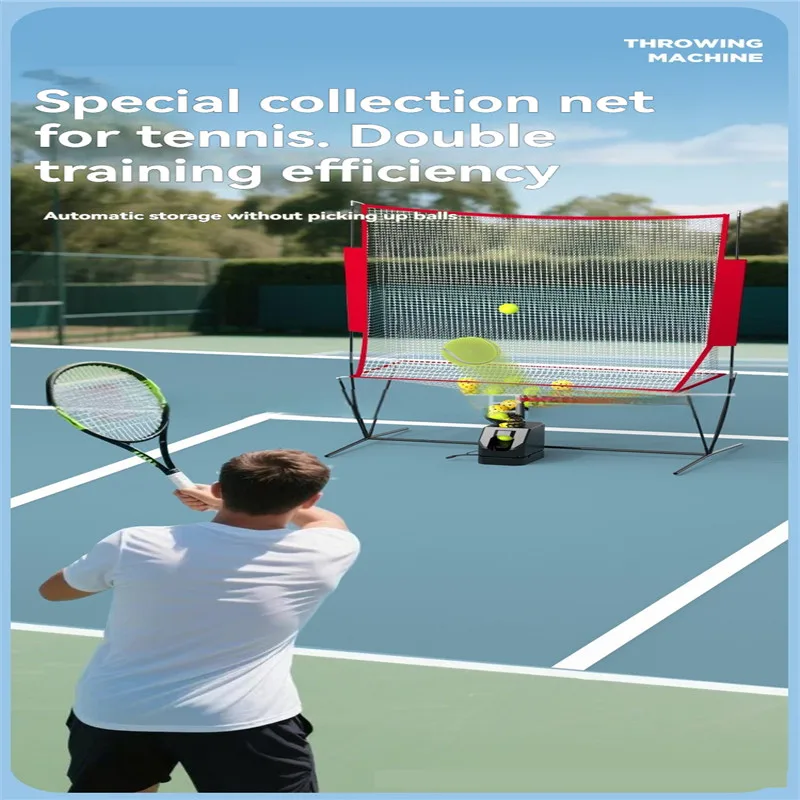 Tennis Automatic Serve Machine Drop Ball Machine Beginner Single Swing Practice Training Device Pick Ball Delivery Machine