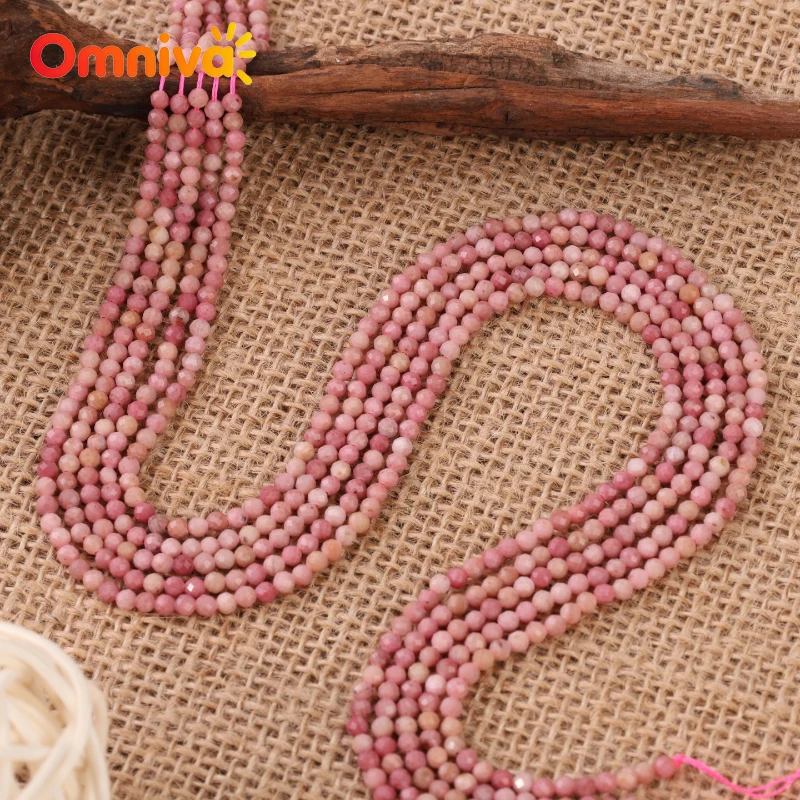 mahogany grain Natural Stone Faceted Small Handmade beads DIY anklet Earrings Accessories For Jewelry Making 15''Wholesale 2/3MM