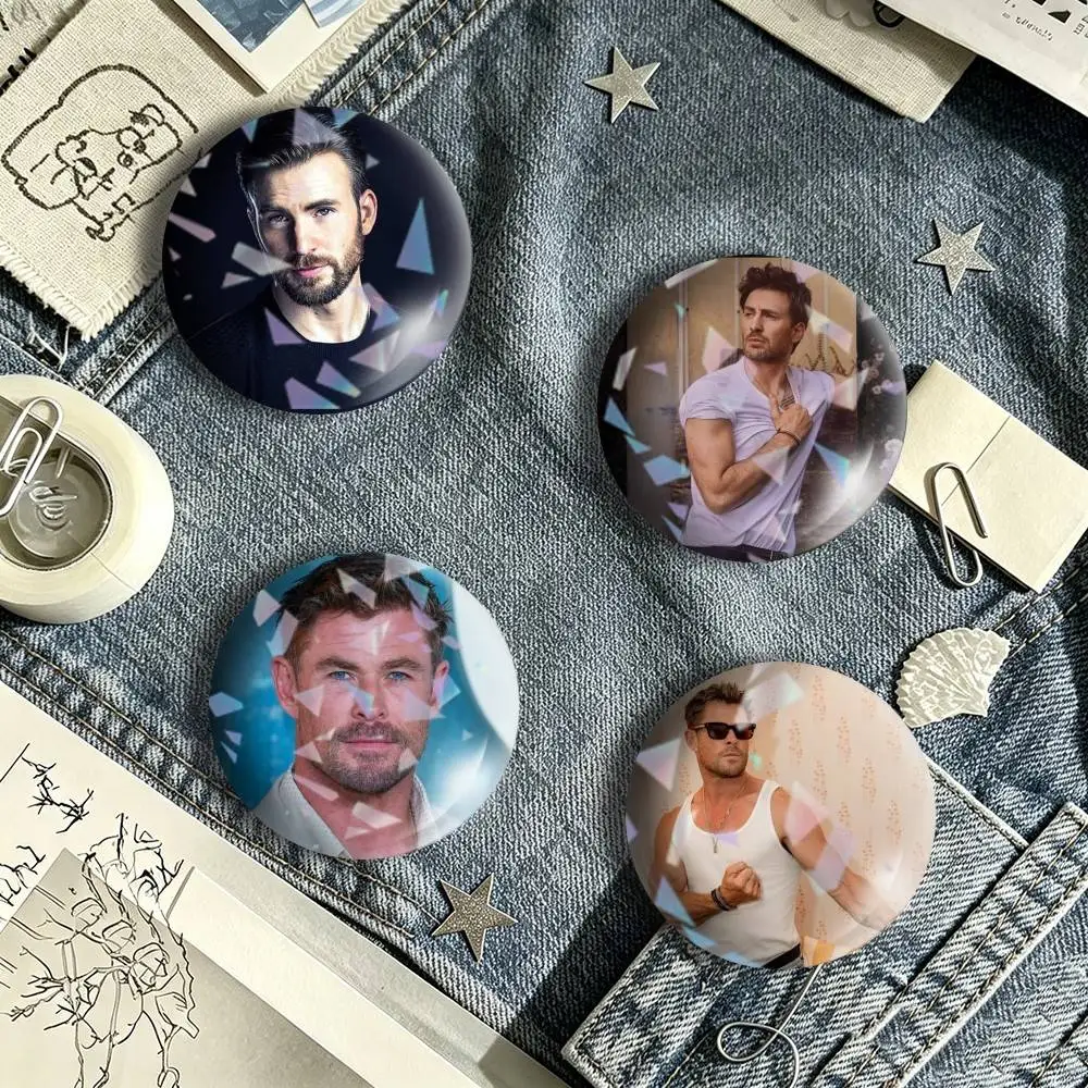 Chris Evans Director Brooch Metal Badge Brooch, Fashion Decorative Pins for Hat Bag Clothing Decoration Gift