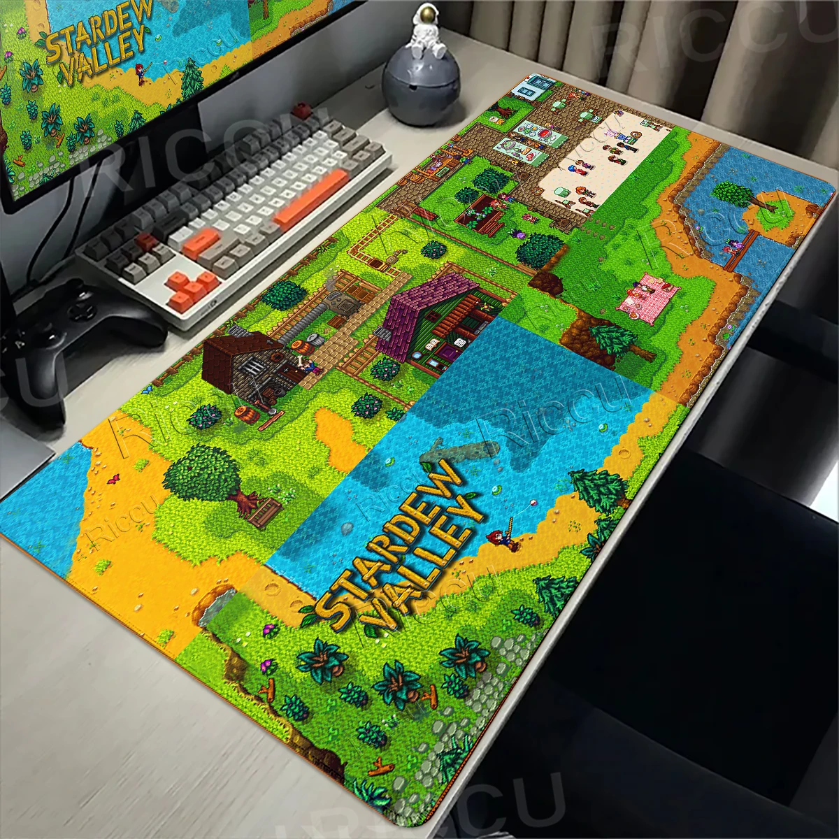New Stardew Valley Cute Mouse Mat Large Anti-slip Office Gaming Playmats E-sport Table Mat Anime Professional Keyboard Mouse Pad