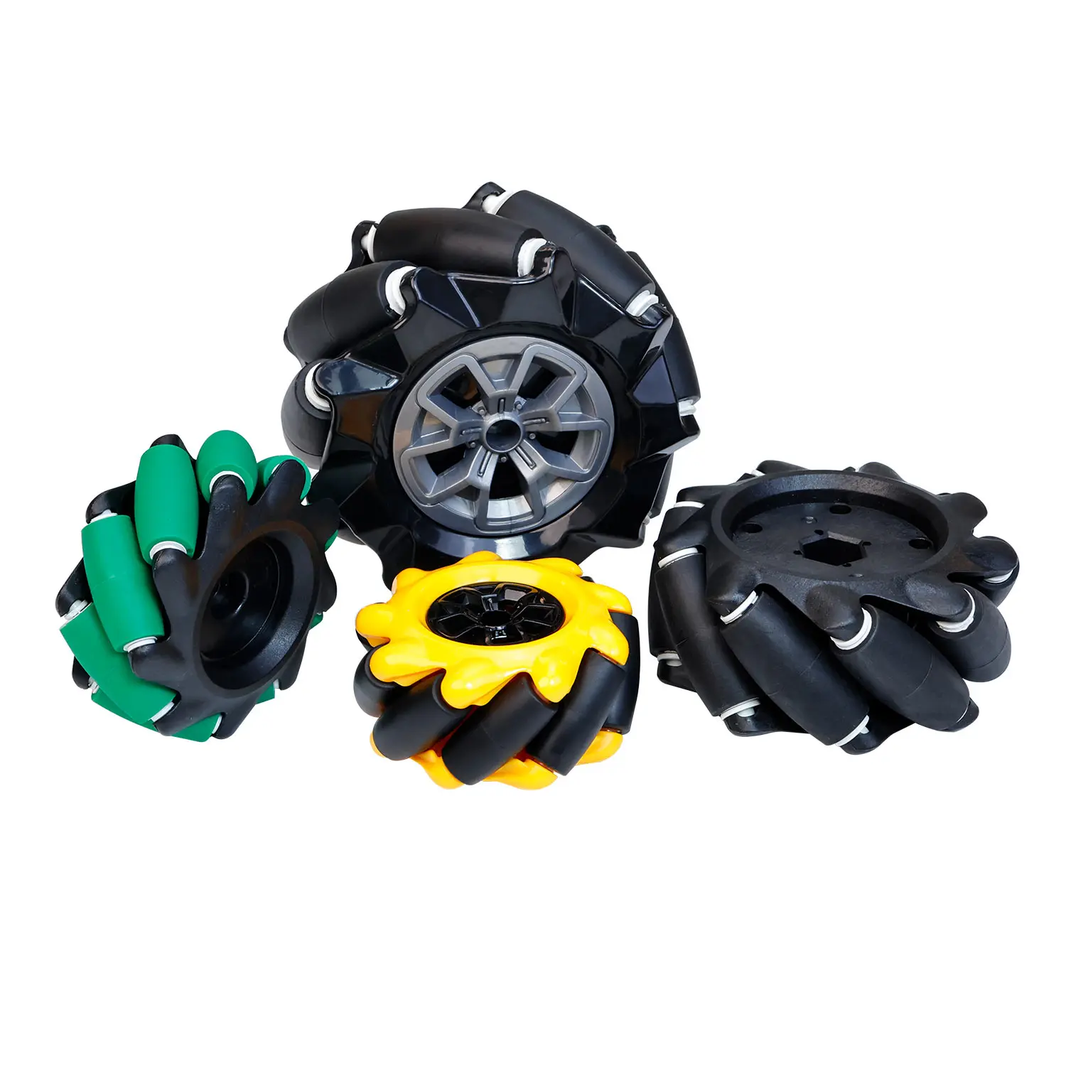 4PCS 65mm 68mm 80mm 97mm Mecanum Wheel Hardness Plastic Omni-Directional for TT Motor 520 Motor Smart Robot Car with 6mm Hubs