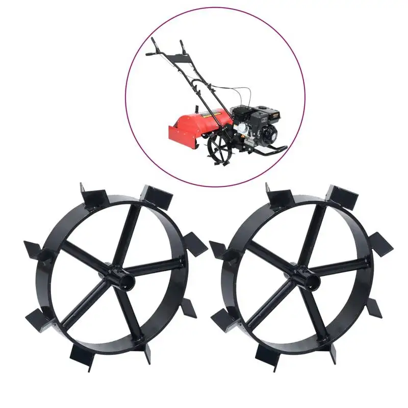 Machine à fraiser de jardin à essence 6,5 CV, ensemble de 2 vélos métalliques, durables et faciles à nettoyer