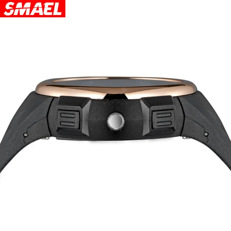 Smael Smael 다기능 전자 시계, 야외 방수 나침반, 스포츠 카운트다운 학생 시계