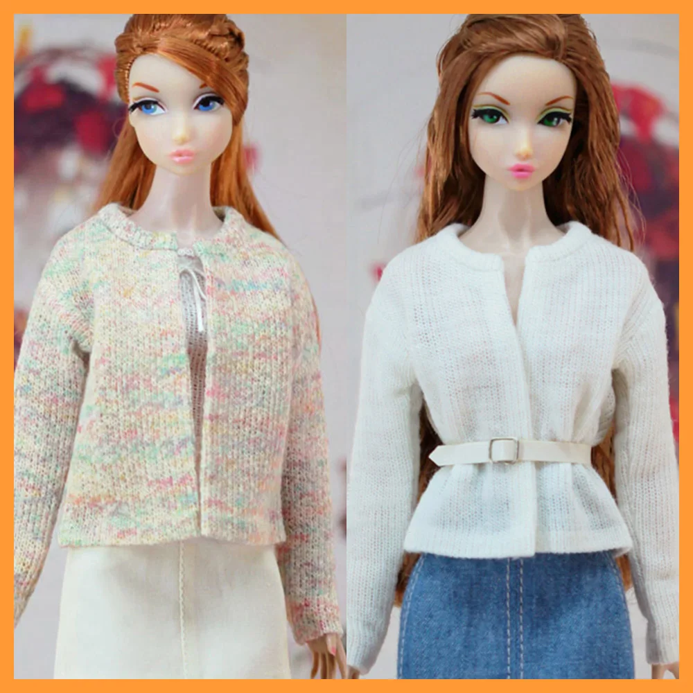 [Customized] 1/6 Scale Female Short Style Knitted Cardigan for FR Momoko Barbie Blyth OB Micoc Dolls Model