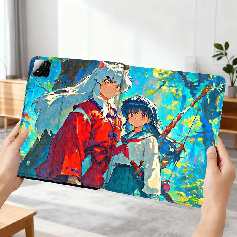 Inuyasha Anime Popular Art For Xiaomi Mi Pad Mini 4 5 6 7 SE Pro Plus Redmi Pad 2 SE 2025 8.8 11 Foldable Tablet Case Gift