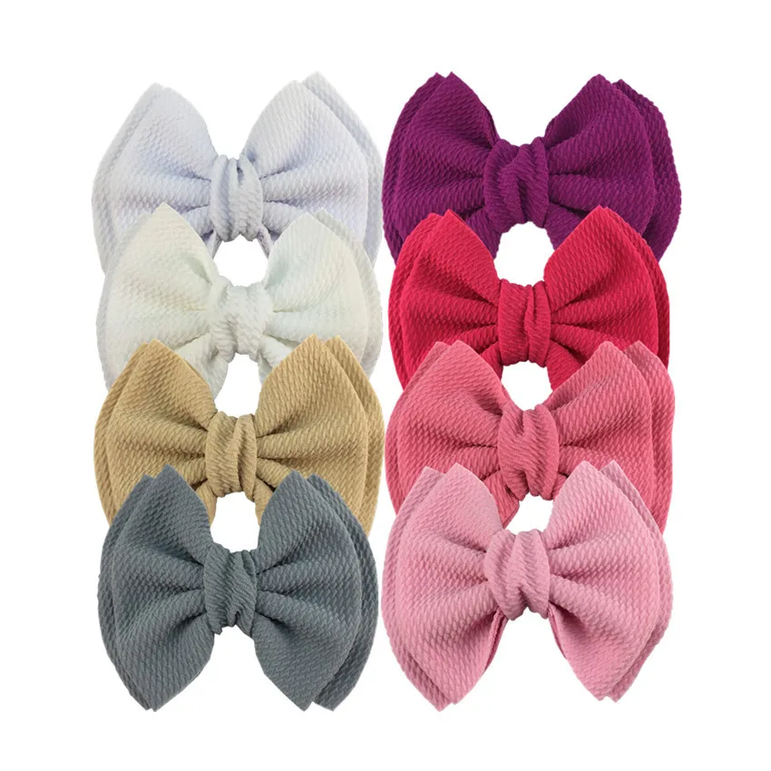 

5inch Double Fabric Bow Baby Girl Headgear Headband Accessories Sub Wholesale 120pcs
