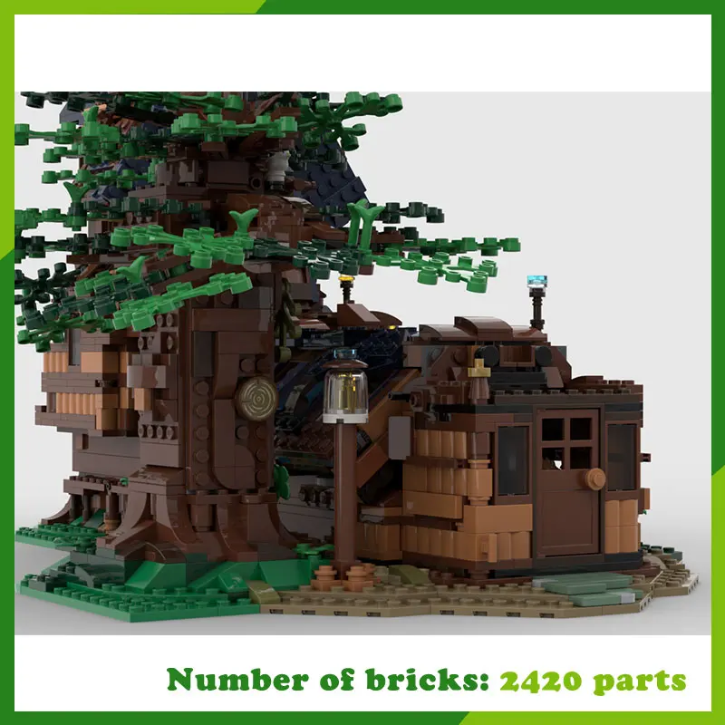 Moc blocos de construção casa na árvore conto de fadas sapato casa modelo diy montagem tijolos criativo presente aniversário presente natal 2420 pçs