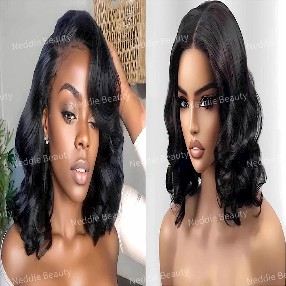 Lace Frontal Wig 13x6 Bob Wig Human Hair 100% Natural Body Wave Brazilian PrePlucked For Women Choice Cheap Wigs Cheap Wigs