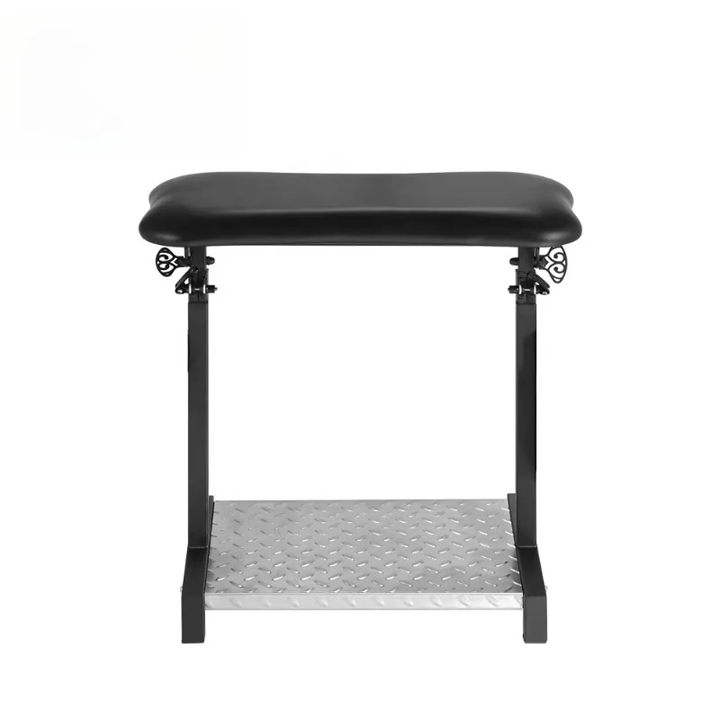 Heavy-duty iron tattoo armrest stand, adjustable height, tilting leg rest tattoo