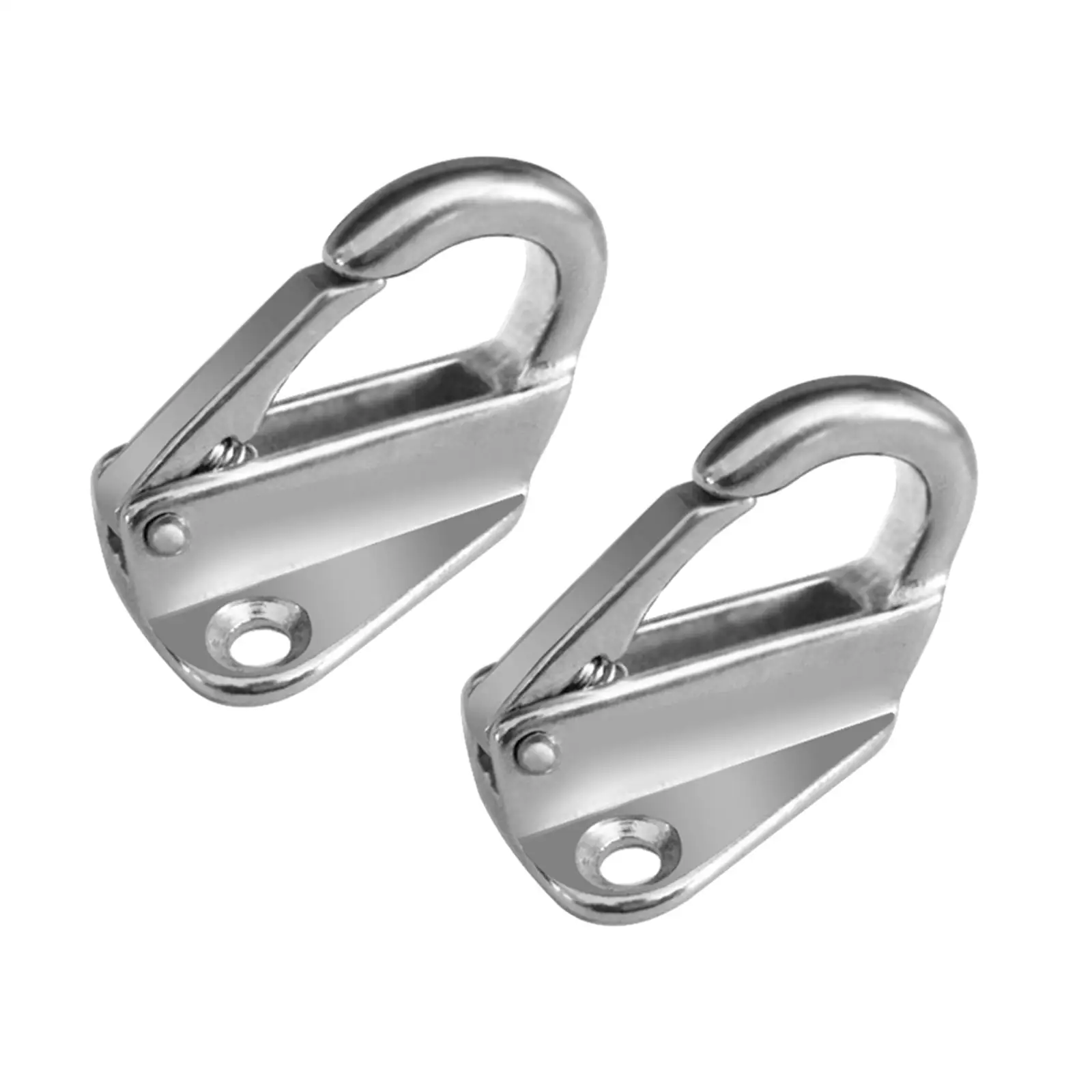 2pcs 316 Stainless Steel Spring Hook Fending Boat 43mm Length