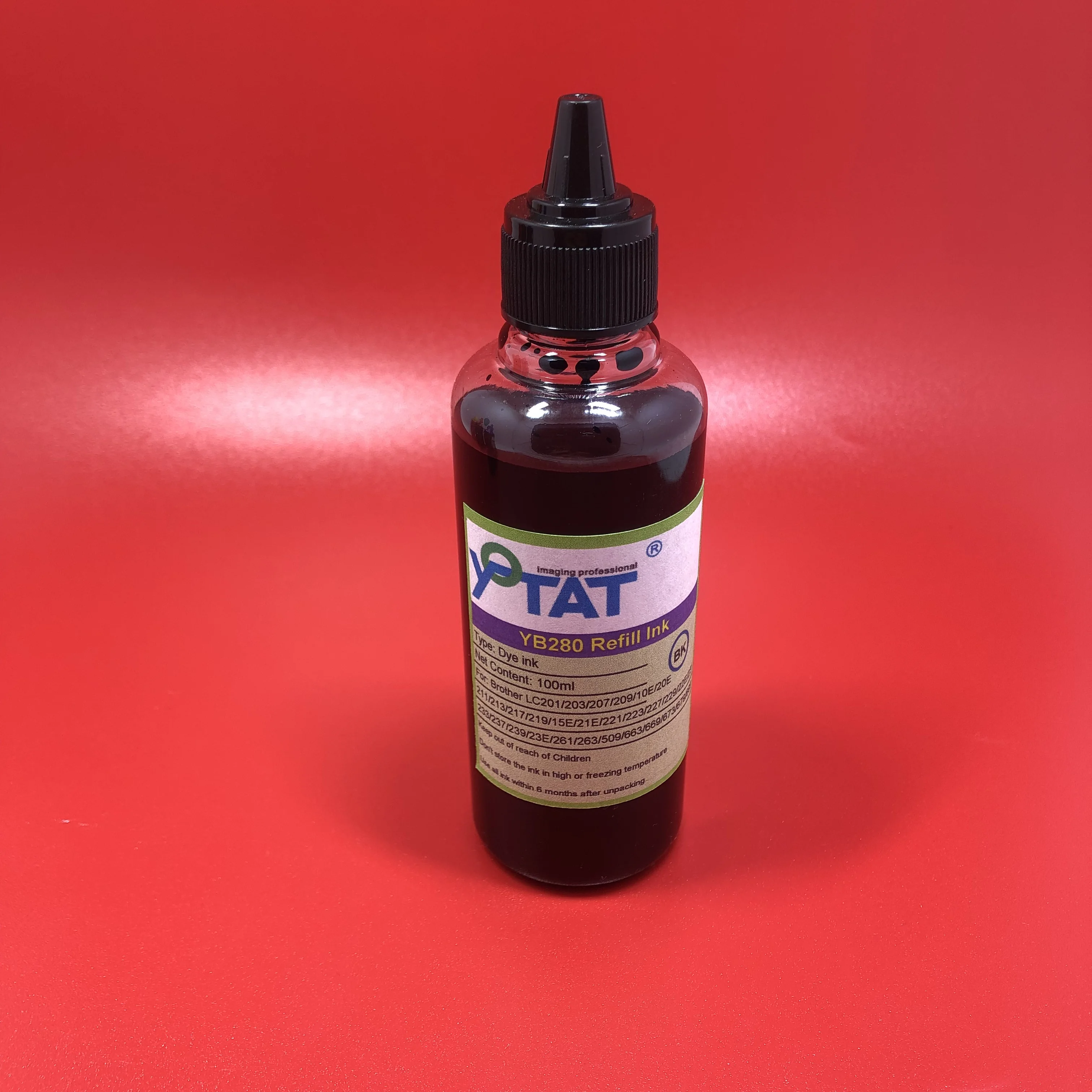 YOTAT 1×100ml Special Dye ink for Brother LC203 LC213 LC223 LC233 LC263 LC663 LC673 LC20E LC21E LC22E LC22U  LC23E CISS Ink