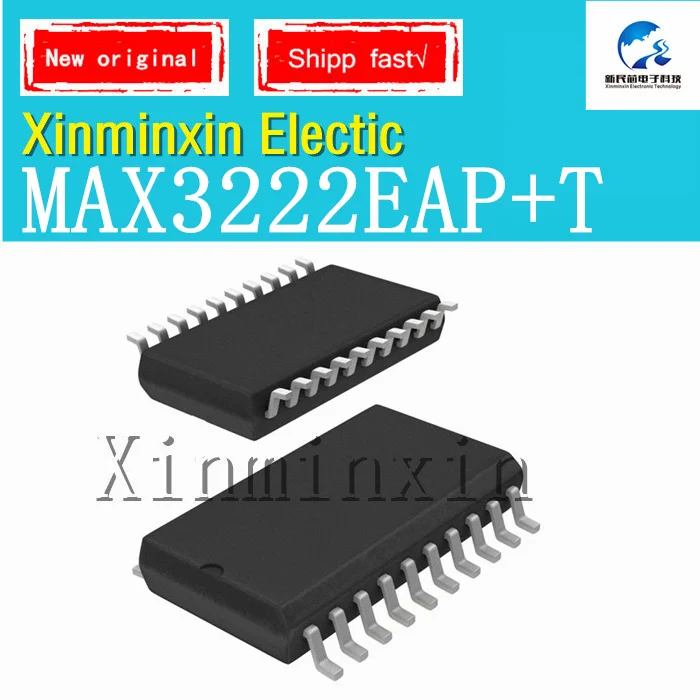 1-10PCS/LOT MAX3222EAP+T MAX3222EAP SSOP-20-208mil IC Chip New  Original In Stock Serial No:XMX2024